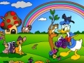 Žaidimas Donald Duck. Online Coloring Page