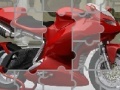 Žaidimas Red Motorbike Puzzle