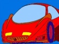 Žaidimas Red speedy car coloring