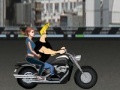Žaidimas Johnny Bravo driving a motorcycle