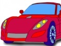 Žaidimas Superb Red Car: Coloring