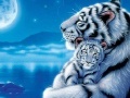 Žaidimas Mother and Baby Tiger Puzzle