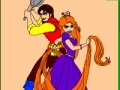 Žaidimas Coloring: Flynn and Rapunzel