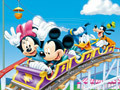 Žaidimas Mickey in Rollercoaster - Set the blocks
