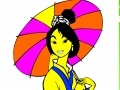 Žaidimas Princess Mulan Coloring