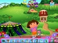 Žaidimas Dora at the theme park