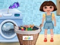 Žaidimas Dora Washing Clothes