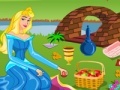 Žaidimas Princess Aurora. Picnic cleaning