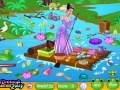 Žaidimas Princess Tiana Pond Cleaning