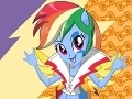 Žaidimas Equestria Girls: Rainbow Rocks - Rainbow Dash Dress Up