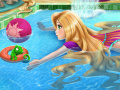Žaidimas Rapunzel swimming pool