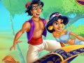 Žaidimas Jasmine and Aladdin Kissing