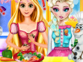 Žaidimas Elsa & Rapunzel Cooking Disaster