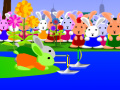 Žaidimas Bunny Bloony 4 The paper boat