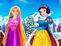 Žaidimas Rapunzel And Snow White Winter Dress Up