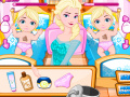 Žaidimas Elsa Nursing Baby Twins