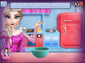 Žaidimas Cooking Christmas Cake with Elsa