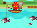Žaidimas FireBoy And WaterGirl Go Fishing