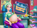 Žaidimas Ice Queen Pregnant Check-Up 