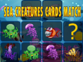 Žaidimas Sea creatures cards match