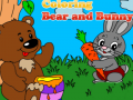 Žaidimas Coloring Bear and Bunny