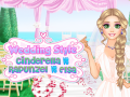 Žaidimas Wedding Style Cinderella vs Rapunzel vs Elsa