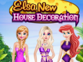 Žaidimas Elsa New House Decoration