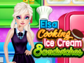 Žaidimas Elsa Cooking Ice Cream Sandwiches