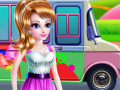Žaidimas Girly Ice Cream Truck Car Wash