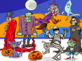 Žaidimas Find 5 Differences Halloween