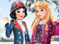 Žaidimas Aurora and Snow White Winter Fashion
