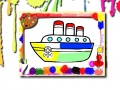 Žaidimas Boats Coloring Book