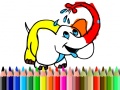 Žaidimas Back To School: Elephant coloring