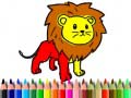 Žaidimas Back To School: Lion Coloring Book