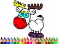 Žaidimas Back to School: Deer Coloring Book