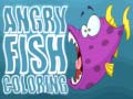Žaidimas Angry Fish Coloring 
