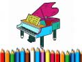 Žaidimas Back To School: Piano Coloring Book