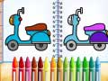 Žaidimas Cute Bike Coloring Book