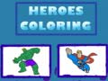 Žaidimas Heroes Coloring 