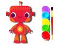 Žaidimas Back to School: Robot Coloring Book