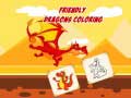 Žaidimas Friendly Dragons Coloring