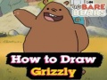 Žaidimas We Bare Bears How to Draw Grizzly