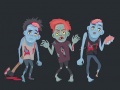 Žaidimas Zombies and Skeletons Coloring