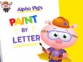 Žaidimas Alpha Pig's Paint By Letter
