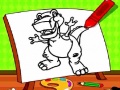 Žaidimas Easy Kids Coloring Dinosaur