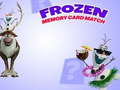 Žaidimas Frozen Memory Card Match