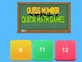 Žaidimas Guess number Quick math games