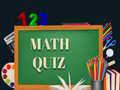 Žaidimas Math Quiz 