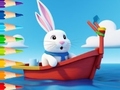 Žaidimas Coloring Book: Sailing Rabbit