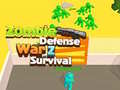 Žaidimas Zombie defense War Z Survival 